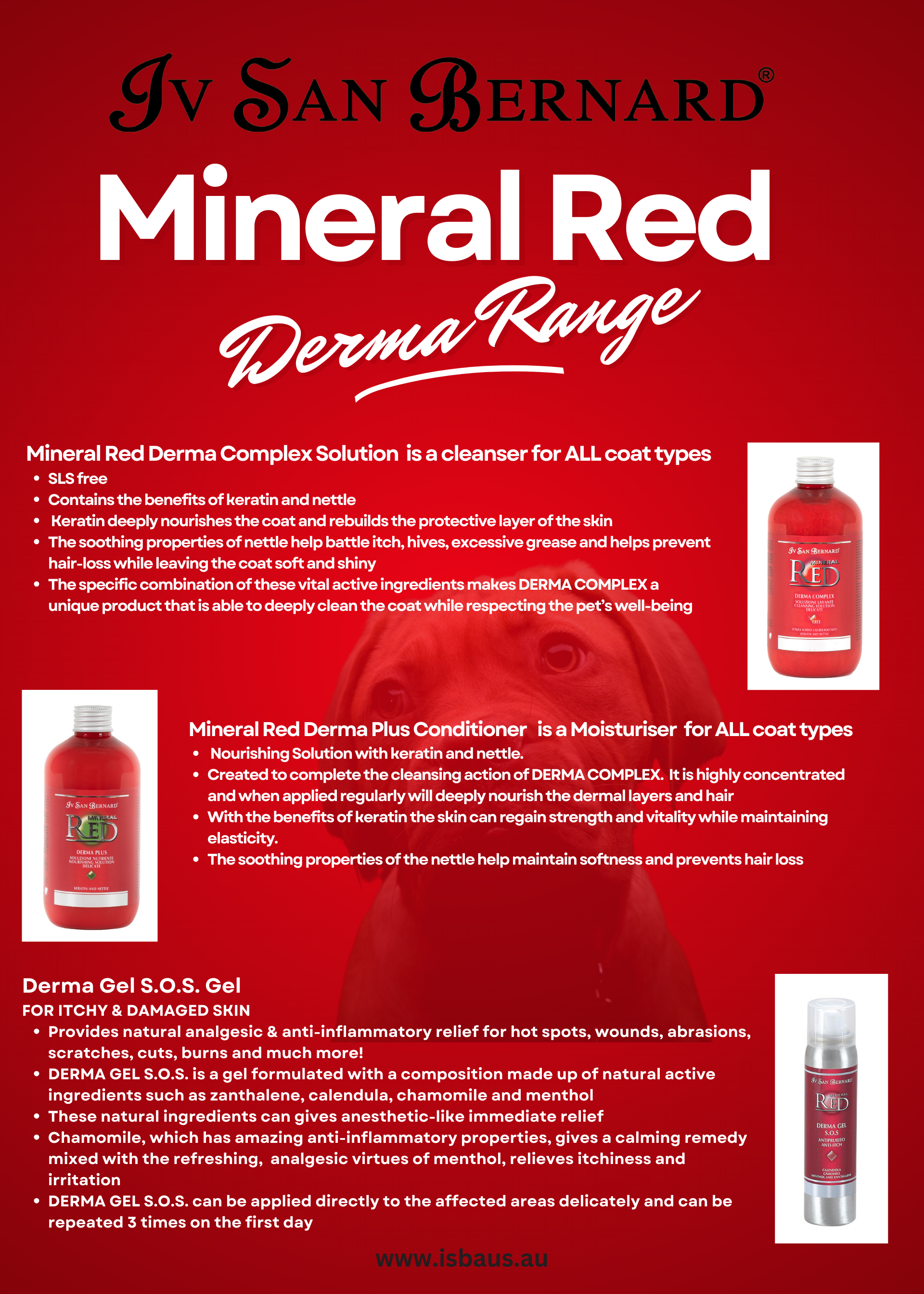 MINERAL RED  DERMA GEL SOS 100ml image 2